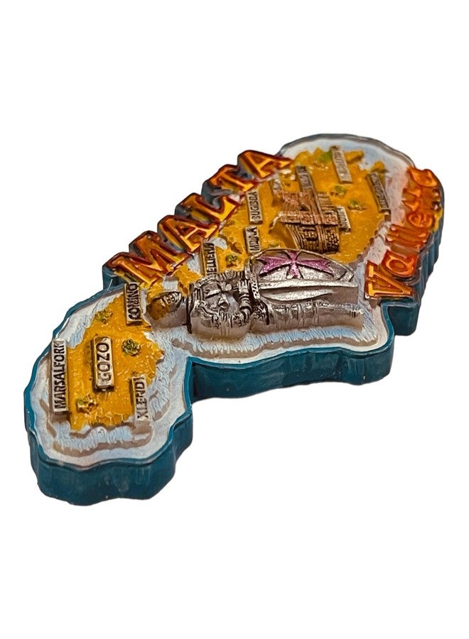 Moira Malta 3D Resin Magnet for Fridge Decoration Travel Souvenir - Image 4